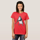 Penguin Field hockey stick T-shirt (Voorkant volledig)