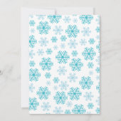 Penguin First Birthday Invitation Kaart (Achterkant)