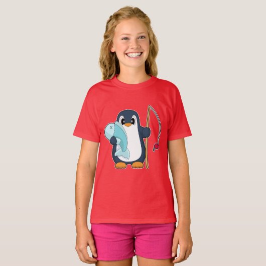Penguin Fisher Fish Gevist T-shirt (Voorkant volledig)
