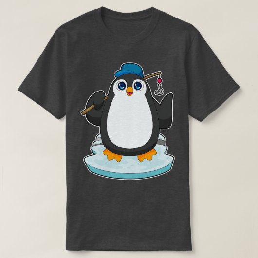 Penguin Fisher Gevist staaf Gevist T-shirt (Design voorkant)