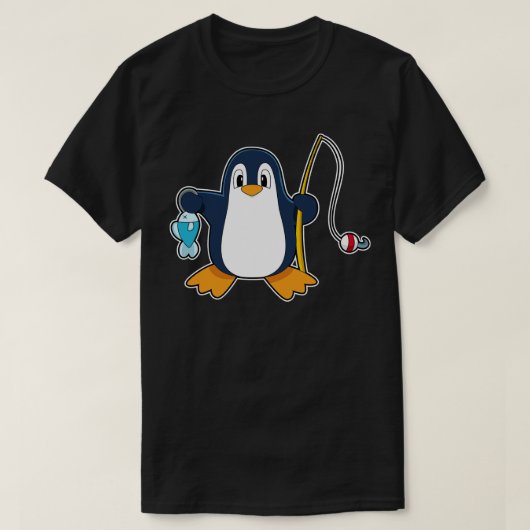 Penguin Fisher Gevist vis T-shirt (Design voorkant)