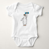Penguin Fitness Dumbbell Romper (Voorkant)