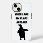 penguin flaps applaud inappropriate embarrassing Case-Mate iPhone case (Achterkant)