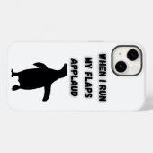 penguin flaps applaud inappropriate embarrassing Case-Mate iPhone case (Achterkant (horizontaal))
