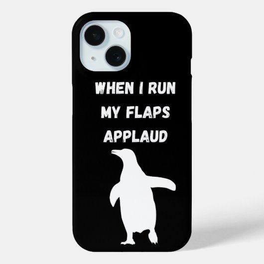 penguin flaps applaud inappropriate embarrassing Case-Mate iPhone case (Achterkant)