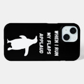 penguin flaps applaud inappropriate embarrassing Case-Mate iPhone case (Achterkant (horizontaal))