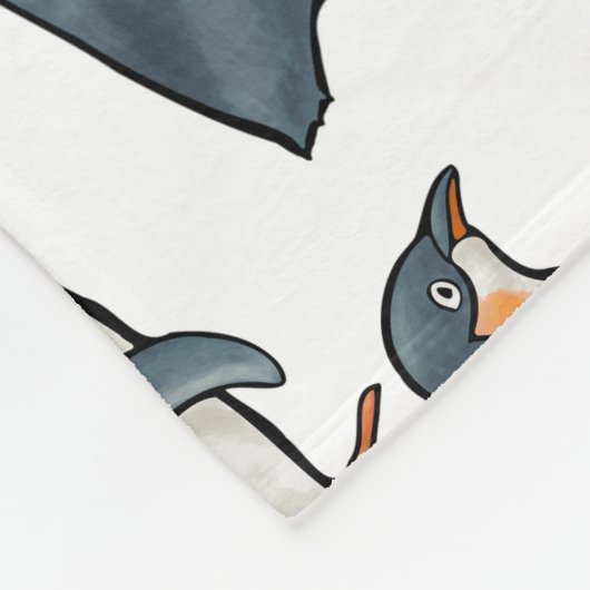 Penguin Fleece Deken (Hoek)