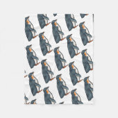Penguin Fleece Deken (Voorkant)
