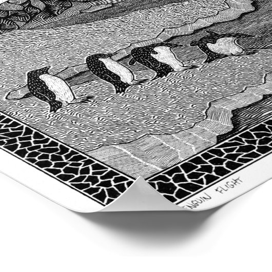 Penguin Flight Poster (Hoek)