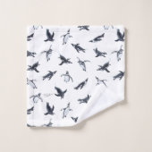 Penguin Flight Squad | Ocean Art Design Bad Handdoek (Wasdoekje)