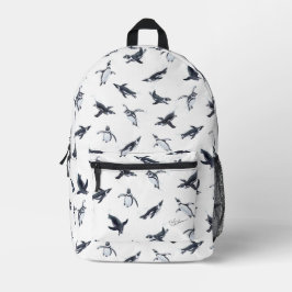Penguin Flight Squad | Ocean Art Design Bedrukte Rugzak