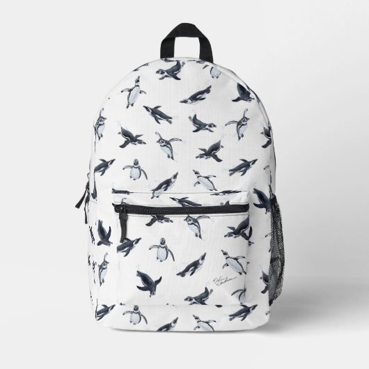 Penguin Flight Squad | Ocean Art Design Bedrukte Rugzak (Voorkant)