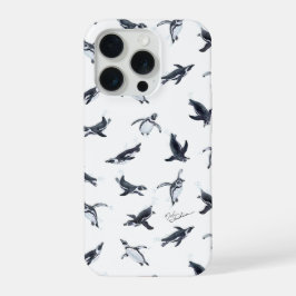 Penguin Flight Squad | Ocean Art Design iPhone 15 Pro Case