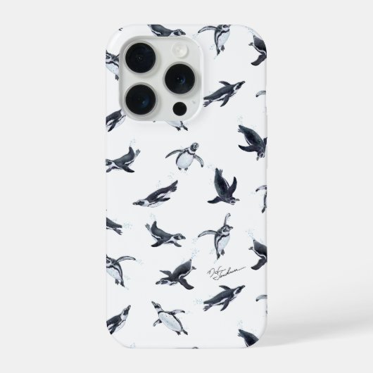 Penguin Flight Squad | Ocean Art Design iPhone Hoesje (Achterkant)