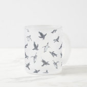 Penguin Flight Squad | Ocean Art Design Matglas Koffiemok (Voorkant rechts)
