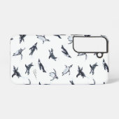 Penguin Flight Squad | Ocean Art Design Samsung Galaxy Hoesje (Achterkant horizontaal)