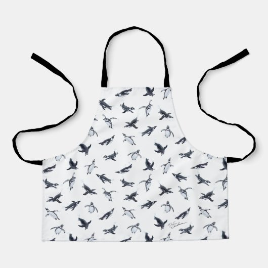 Penguin Flight Squad | Ocean Art Design Schort (Voorkant)