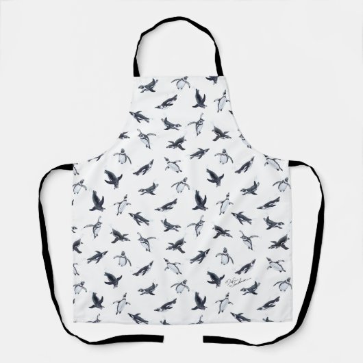 Penguin Flight Squad | Ocean Art Design Schort (Voorkant)