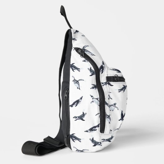 Penguin Flight Squad | Ocean Art Design Sling Bag (Links)