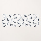 Penguin Flight Squad | Ocean Art Design Yogamat (Voorkant (horizontaal))
