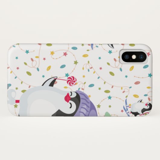 Penguin Folly Case-Mate iPhone Case (Achterkant (horizontaal))