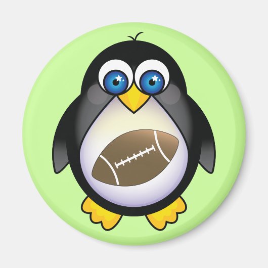 Penguin Football Magneet (Voorkant)