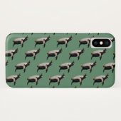 Penguin Frenzy iPhone X Hoesje (groen) (Achterkant (horizontaal))