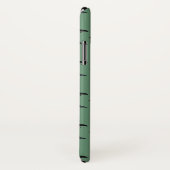 Penguin Frenzy iPhone X Hoesje (groen) (Achterkant / rechts)