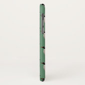 Penguin Frenzy iPhone X Hoesje (groen) (Achterkant/links)