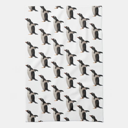 Penguin Frenzy Kitchen Towel Theedoek (Verticaal)