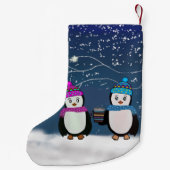 Penguin Friends kerst Stocking Kleine Kerstsok (Achterkant)