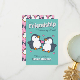Penguin Friendship Classroom Valentijn Kaart