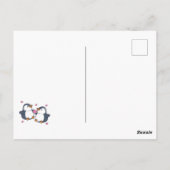 Penguin Friendship Valentijn Briefkaart Cartoon (Achterkant)