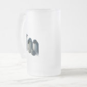 Penguin frosted glass beer product description matglas bierpul (Voorkant links)