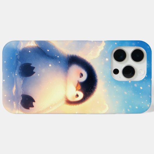Penguin Frosty Beginnings Case-Mate iPhone Case (Achterkant (horizontaal))