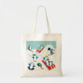 Penguin Fun Canvas tas (Voorkant)