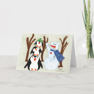 Penguin Fun - KidsArt voor CHOC Bedankkaart