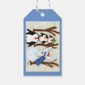 Penguin Fun - Kinder kunst voor CHOC Cadeaulabel (Voorkant)