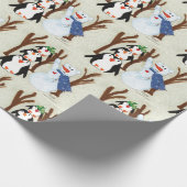 Penguin Fun - Kinder kunst voor CHOC Cadeaupapier (Hoek)