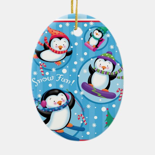 Penguin Fun Ornament (Achterkant)