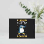 Penguin Funny Gezegde Penguins Funny Briefkaart (Staand voorkant)