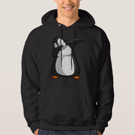 Penguin Funny Penguin Art Mannen Vrouwen Vogeldode Hoodie (Voorkant)