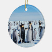 Penguin Gathering Keramisch Ornament (Links)
