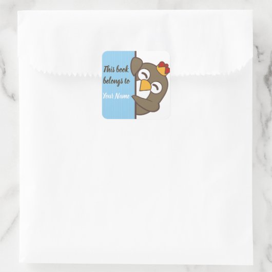 Penguin gepersonaliseerde Bookplate Sticker (Tas)