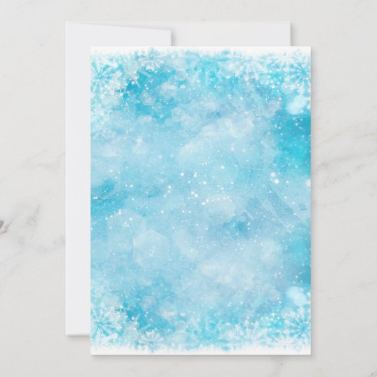 Penguin geslacht onthulling feest uitnodiging (Achterkant)