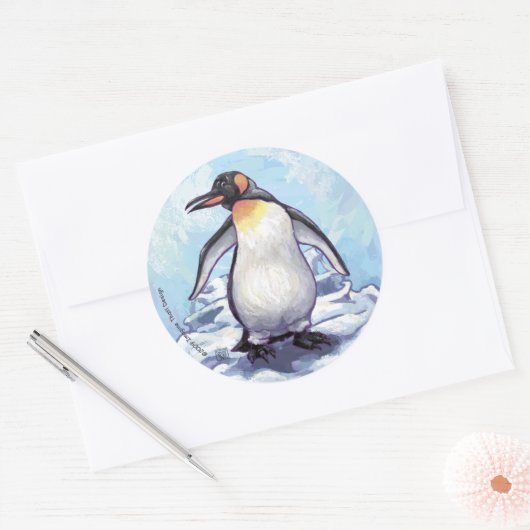 Penguin Gifts & Accessoires Ronde Sticker (Envelop)