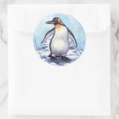 Penguin Gifts & Accessoires Ronde Sticker (Tas)
