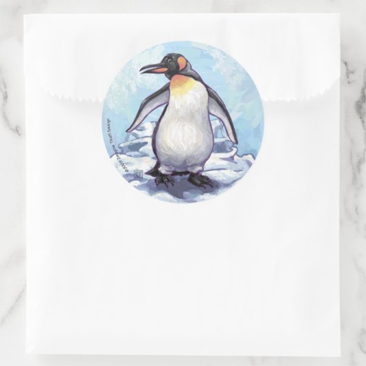 Penguin Gifts & Accessoires Ronde Sticker (Tas)
