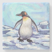 Penguin Gifts & Accessoires Stenen Onderzetter (Voorkant)