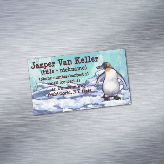 Penguin Gifts & Accessoires Visitekaartje Magneet (Voorbeeld)
